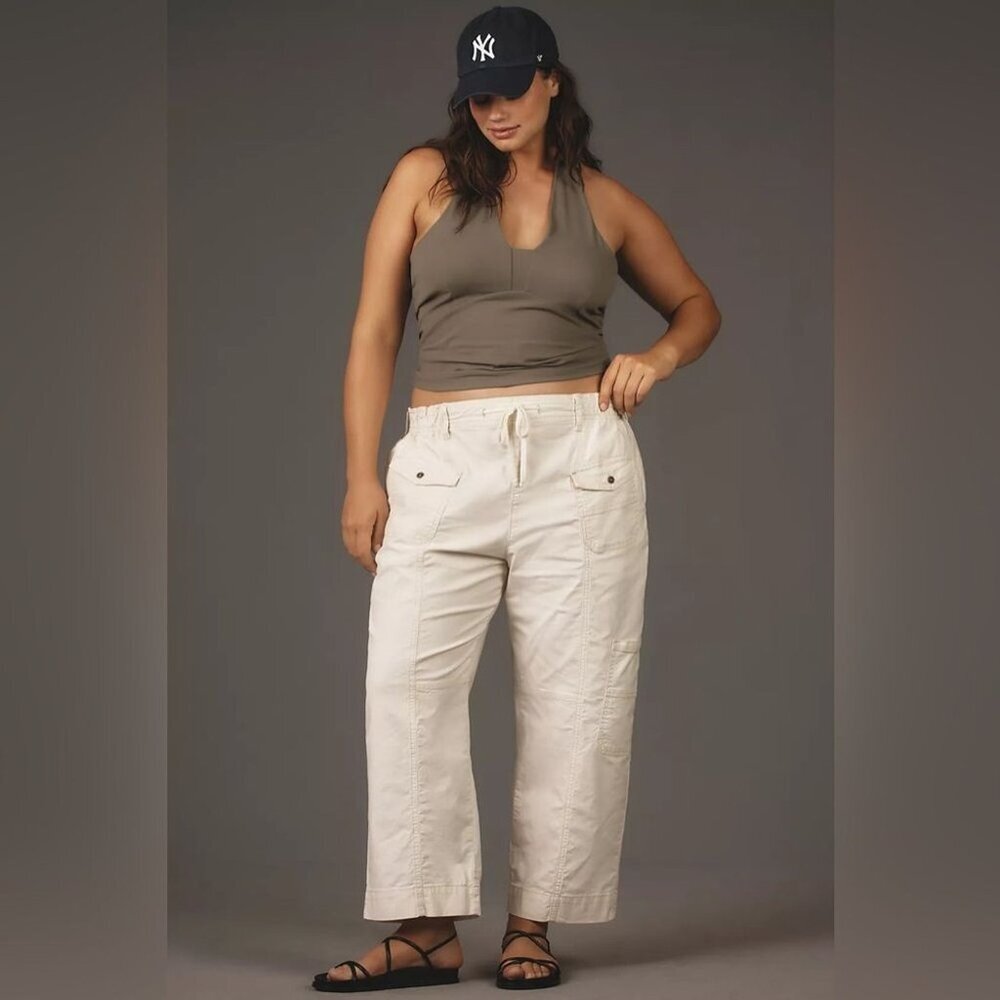 NW Size 2X -  Anthropologie Cotton Pilcro Drawstring Pocket Pants (NWT USD 128)